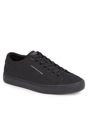 Tommy Hilfiger Tenis Superge Th Hi Vulc Low Canvas FM0FM04882 Črna