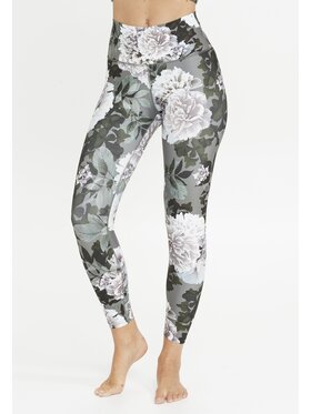Athlecia Athlecia Legginsy France Print Szary Fitted Fit