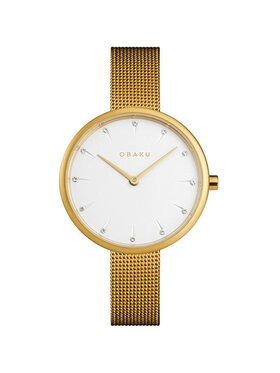 Obaku Obaku Hodinky V233LXGIMG Zlatá