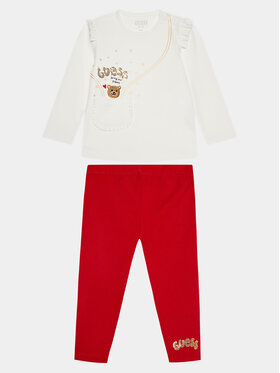 Guess Guess Completo maglietta e pantaloni A3BG20 K83S0 Écru Regular Fit