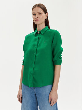 Tommy Hilfiger Tommy Hilfiger Ing WW0WW42037 Zöld Relaxed Fit