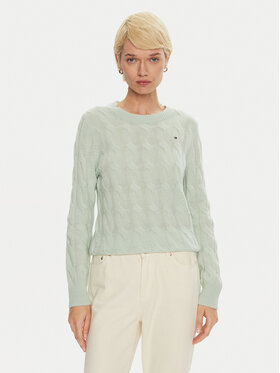 Tommy Hilfiger Tommy Hilfiger Svetr WW0WW43586 Zelená Regular Fit