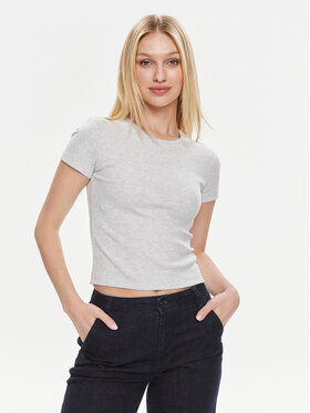 Vero Moda Vero Moda Тишърт Chloe 10306894 Сив Tight Fit