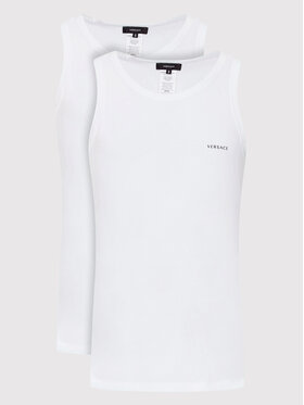 Versace Versace Комплект от 2 броя топове Intimo AU04022 Бял Slim Fit