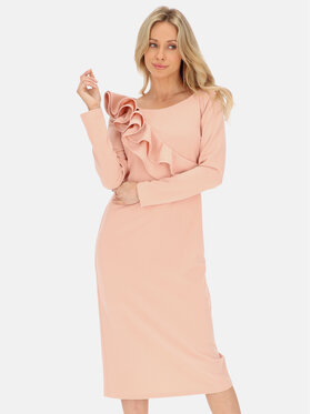 L’AF L’AF Sukienka koktajlowa Kim Różowy Slim Fit