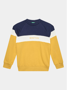 United Colors Of Benetton United Colors Of Benetton Суитшърт 3FPPC10DZ Жълт Regular Fit