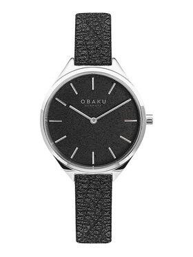 Obaku Obaku Zegarek V257LHCNRB Czarny