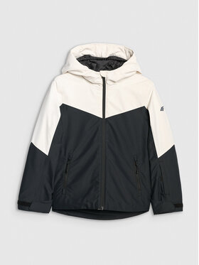 4F 4F Kurtka narciarska BASIC SKI Czarny Regular Fit