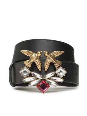 Pinko Pinko Pasek Damski Love Berry H4 Belt PE 23 PLT01 100120 A0J5 Czarny