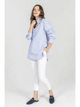 Deni Cler Milano Deni Cler Milano Bluzka W-DC-1418-F2-E1-55-1 Niebieski Regular Fit