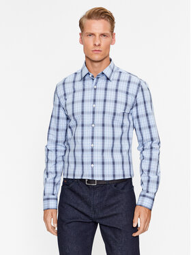 Boss Boss Marškiniai H-Hank 50496168 Mėlyna Slim Fit