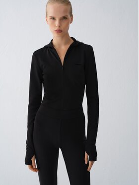 La Mania La Mania Felpa MANDIE Nero Basic Fit