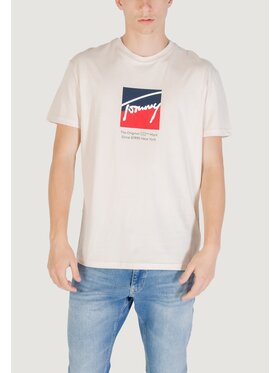 Tommy Jeans Tommy Jeans T-shirt TJM REG RWB DNA TEE Beige Casual Fit