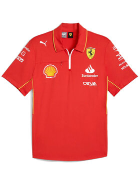 Puma Puma Polo Scuderia Ferrari F1 Team Pro Czerwony Regular Fit