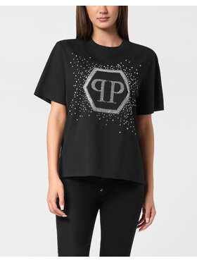 PHILIPP PLEIN PHILIPP PLEIN T-Shirt 23595 Czarny Over Fit