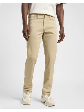 Lee Lee Spodnie materiałowe SLIM FIT MVP Beżowy Slim Fit