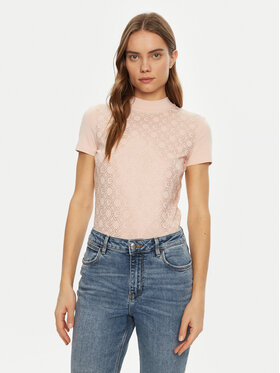 Guess Guess Póló W5RI15 J1314 Rózsaszín Regular Fit
