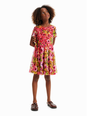 Desigual Desigual Každodenné šaty 23SGVK08 Ružová Regular Fit