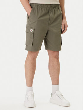 Calvin Klein Jeans Calvin Klein Jeans Σορτς υφασμάτινο LV04RB618G Χακί Regular Fit