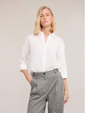 Motivi Motivi Camicia 5020W000521N011 Bianco Cropp Fit
