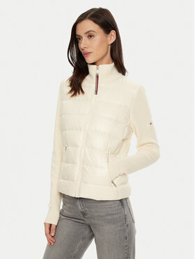 Tommy Hilfiger Tommy Hilfiger Пухено яке WW0WW43771 Бежов Regular Fit