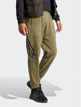 adidas adidas Pantaloni da tuta Future Icons 3-Stripes IJ8859 Verde Regular Fit