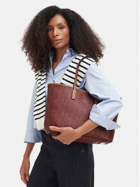 Tommy Hilfiger Tommy Hilfiger Handtasche Th Monoplay Tote Le AW0AW17416 Dunkelrot
