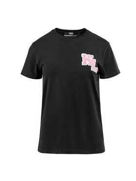 KARL LAGERFELD KARL LAGERFELD T-Shirt 240W1714-999_XL Czarny Regular Fit