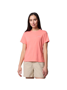 Columbia Columbia T-Shirt Columbia Sun Trek W SS II Tee Różowy Regular Fit