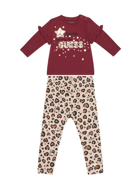 Guess Guess Set Bluse und Leggings A5BG02 J1314 Rot Regular Fit