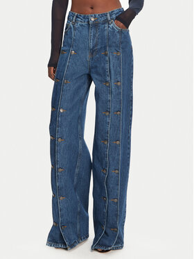 ROTATE ROTATE Blugi 1140731602 Bleumarin Wide Leg