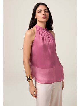 Oltre Oltre Bluzka 2510J000754N029 Różowy Regular Fit