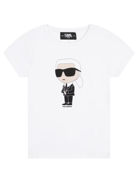 Karl Lagerfeld Kids Karl Lagerfeld Kids T-Shirt Z15418/10P Biały Regular Fit