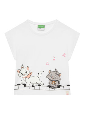 United Colors Of Benetton United Colors Of Benetton T-Shirt 3JERG10JC Weiß Regular Fit