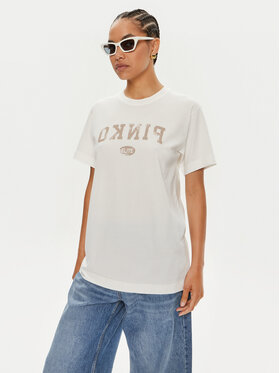 PINKO Pinko T-shirt Tiramisu 104269 Bijela Reglan Fit