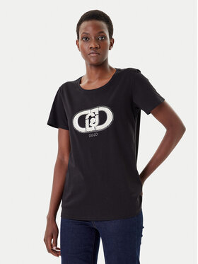 Liu Jo Sport Liu Jo Sport T-Shirt TF5280 JS923 Μαύρο Regular Fit