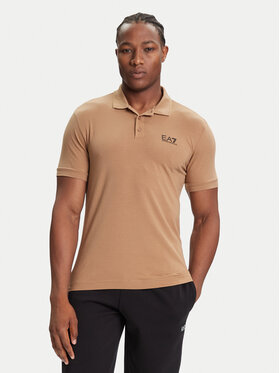 EA7 Emporio Armani EA7 Emporio Armani Polo 8NPF14 PJVQZ U6171 Bež Regular Fit