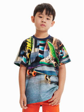 Desigual Desigual Tricou 23SBTK16 Colorat Regular Fit