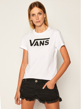 Vans Vans T-Shirt Wm Flying V Crew Tee VN0A3UP4 Biały Regular Fit