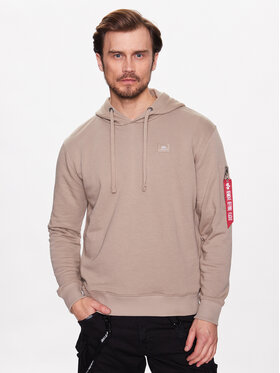 Alpha Industries Alpha Industries Džemperis ar kapuci X-Fit Hoody Bēšs Regular Fit
