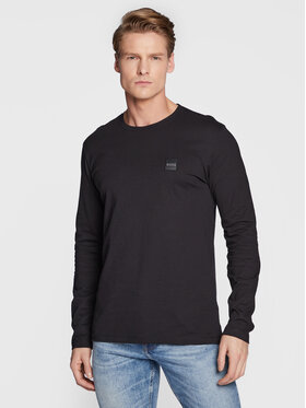 Boss Boss Longsleeve Tacks 50476192 Czarny Regular Fit