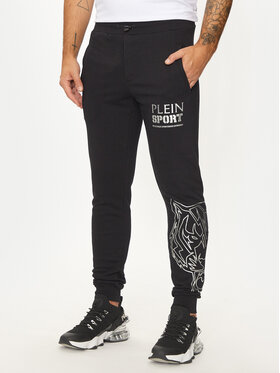 Plein Sport Plein Sport Teplákové kalhoty AADC MJT2449 STE003N Černá Regular Fit