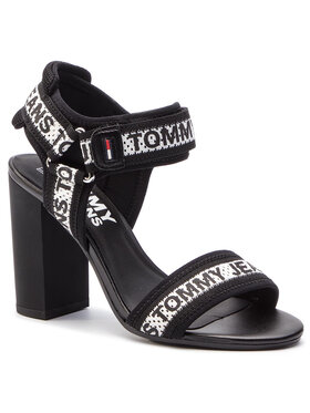 Tommy Jeans Tommy Jeans Сандали Mesh Webbing Heeld Sandal EN0EN00450 Черен