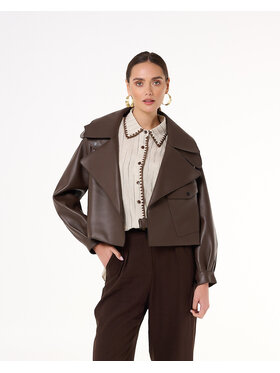 CASTELLANI CASTELLANI Ramoneska Ramoneska Josepha Brązowy Regular Fit