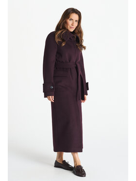 Salme Salme Vlněný kabát Patrizia Fialová Regular Fit