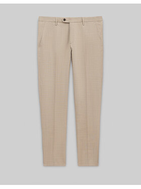 Borgio Borgio Spodnie garniturowe Morgano Beżowy Slim Fit
