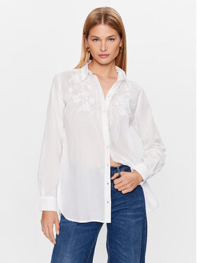 Guess Guess Marškiniai Nadia W3GH76 WFDS1 Balta Regular Fit