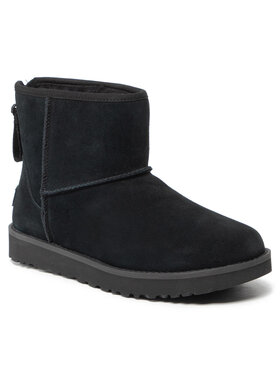 Ugg Ugg Μπότες Χιονιού W Classic Mini Logo Zip 1122671 Μαύρο