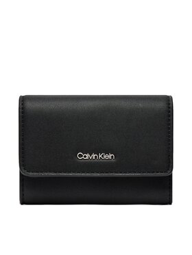 Calvin Klein Calvin Klein Mały Portfel Damski Ck Must Trifold Sm K60K607251 Czarny