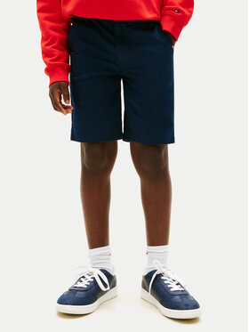 Tommy Hilfiger Tommy Hilfiger Szorty materiałowe 1985 Essential KB0KB09641 Granatowy Regular Fit